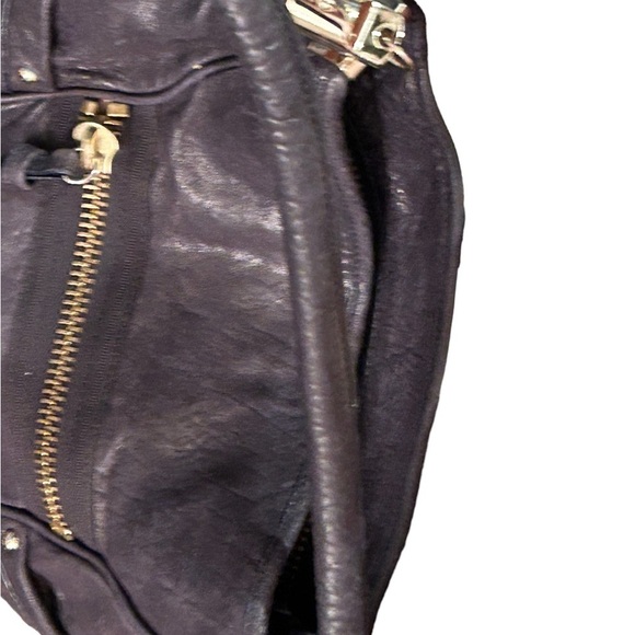 Tre VERO Sturdy Black calfskin leather Hobo Style Shoulder Bag - Picture 4 of 9